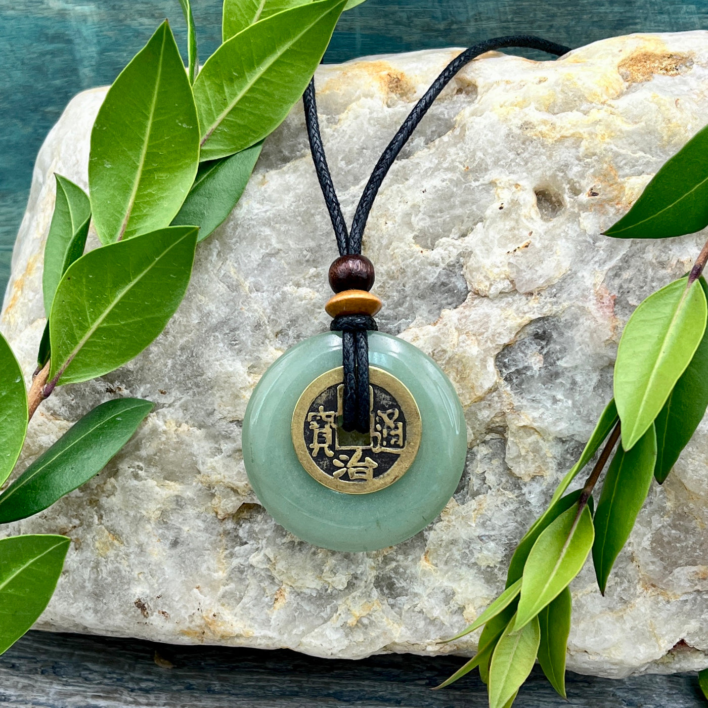 Abundance Green Aventurine Necklace 40mm