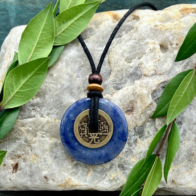 Pure Energy Blue Quartz Necklace 40mm