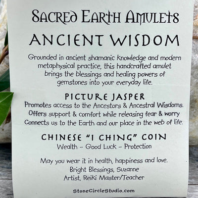Ancient Wisdom Picture Jasper Sacred Earth Amulet card
