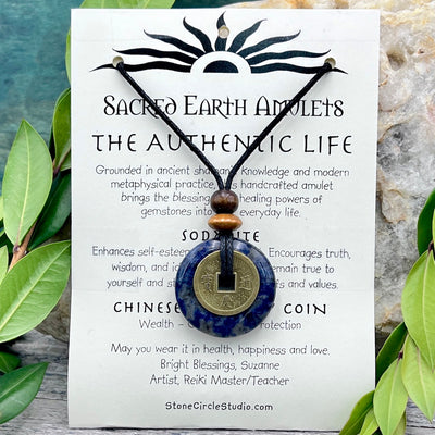 The Authentic Life Sodalite Necklace Sacred Earth Amulet