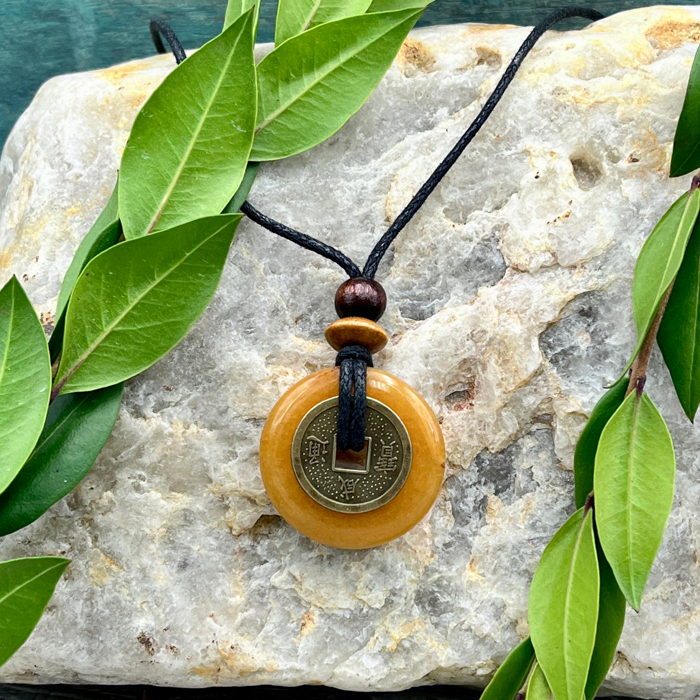 Joy Butterscotch Jasper Necklace 30mm