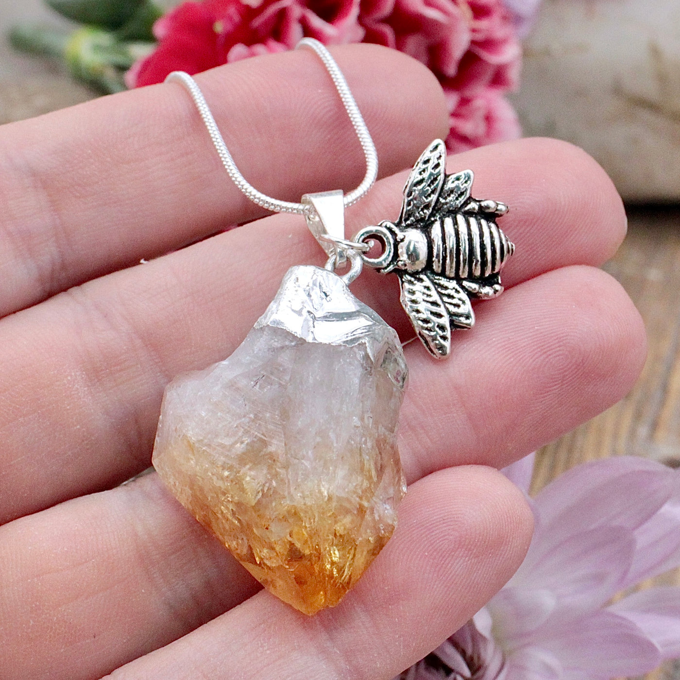 SC1788-Citrine-Rough-Point-Pendant-with-Bee-Charm-2