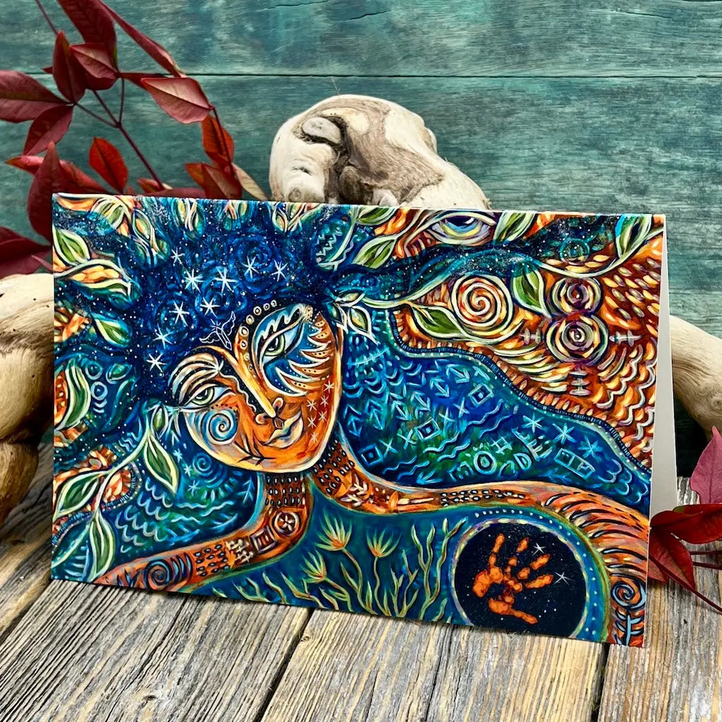 Accessing The Realms - Blank Greeting Card