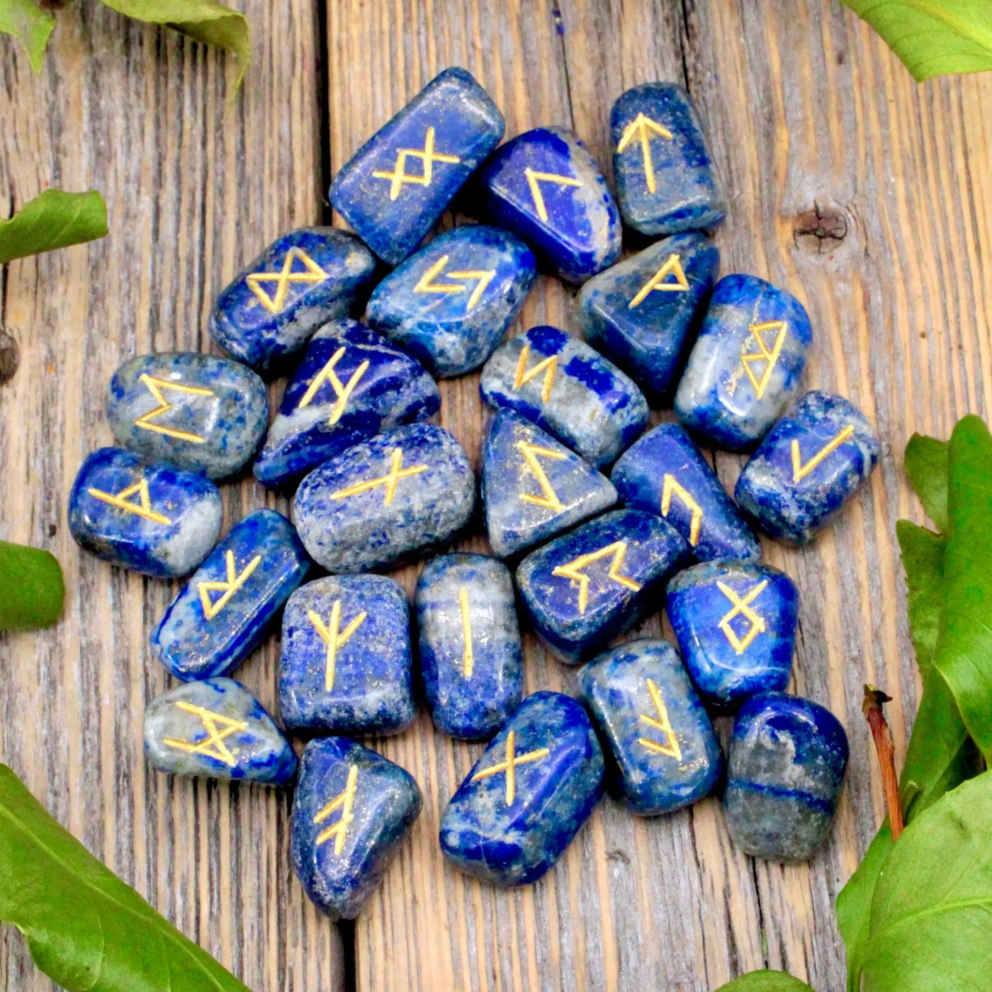 Lapis Rune Stones