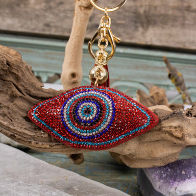 Evil Eye & Hamsa Rhinestone Keychain Collection