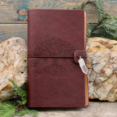 Embossed Leather Journal - Tree of Life Design