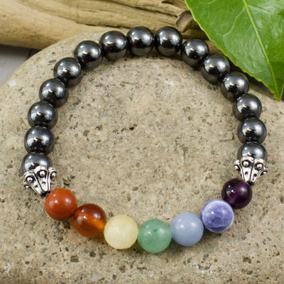 Hematite & Chakra Bracelet