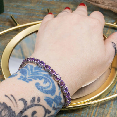 Crystal Tennis Bracelet Collection hand