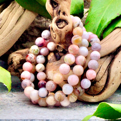 8mm Pink Opal Bracelet