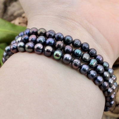 Peacock Pearl Bracelet
