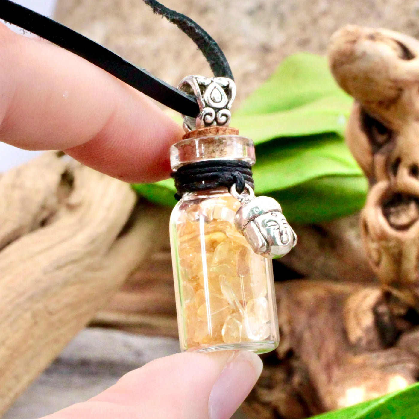 Enlightenment Spell Jar with Citrine Necklace
