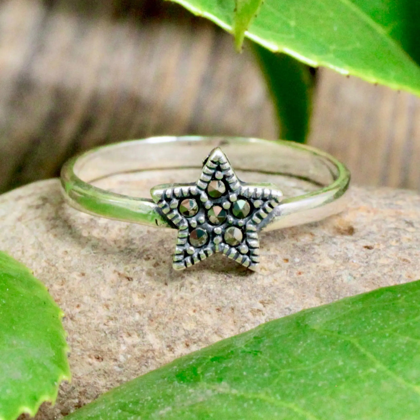 Marcasite Star Ring