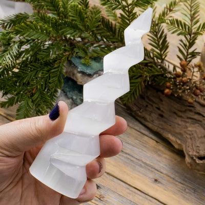 Selenite Unicorn Horn