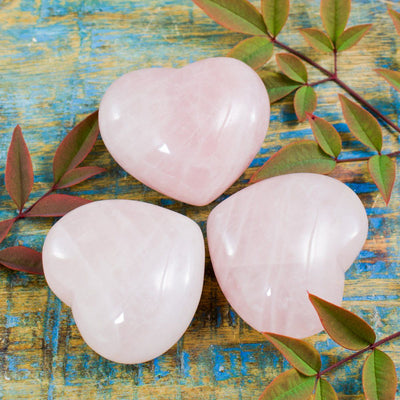 Rose Quartz Small Heart