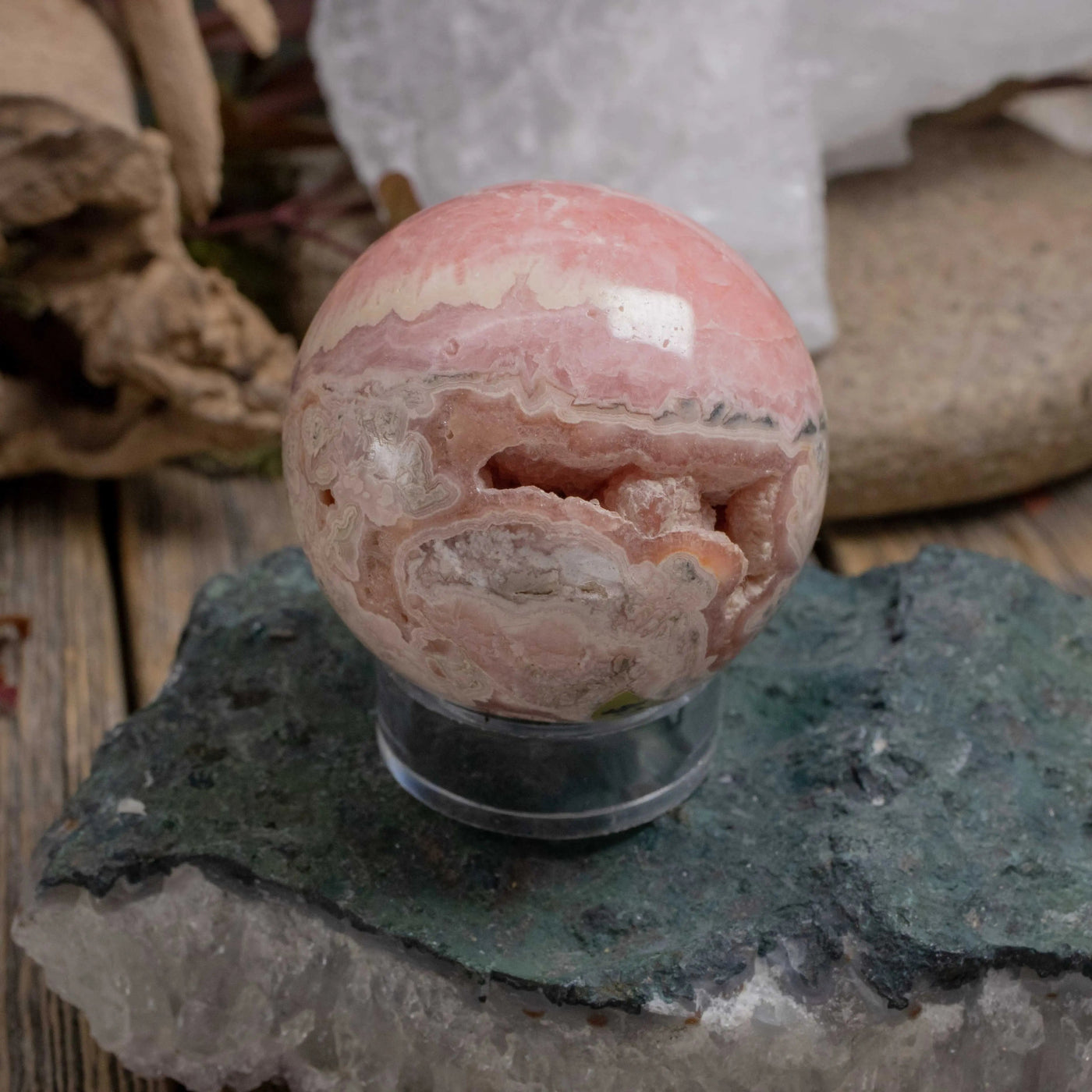 Rhodocrosite Sphere