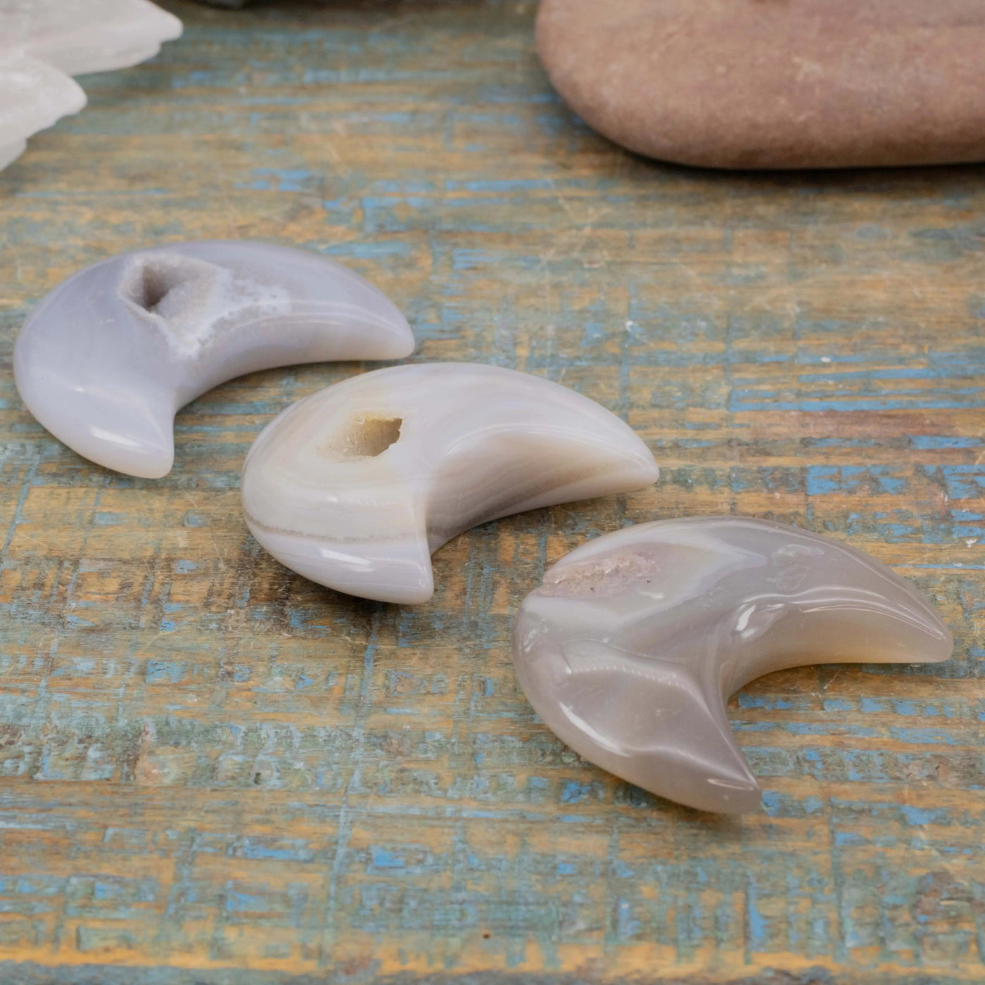 Druzy Agate Moon