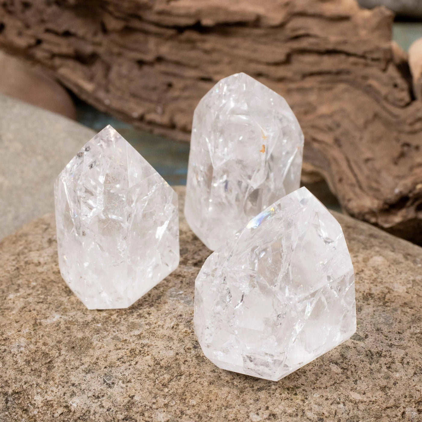 Crackle Quartz Points