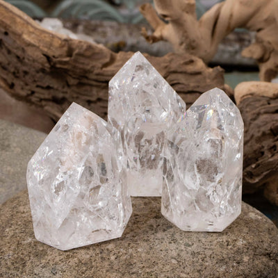 Crackle Quartz Points