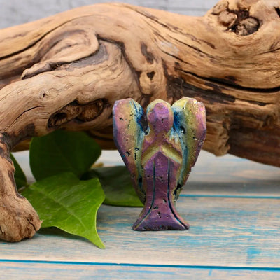 Titanium Druzy Angel
