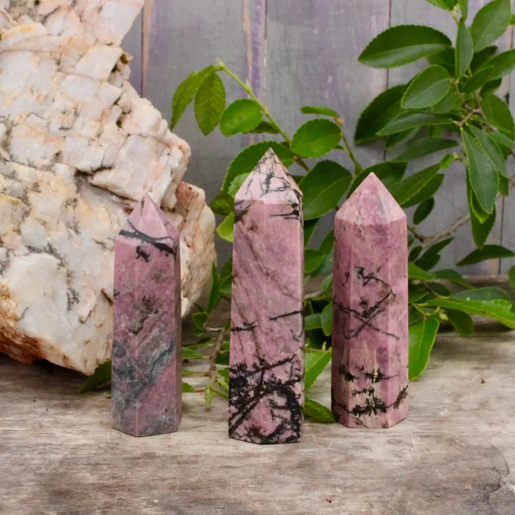 Small Rhodonite Tower