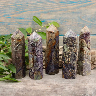 Brecciated Fluorite Tower, Small