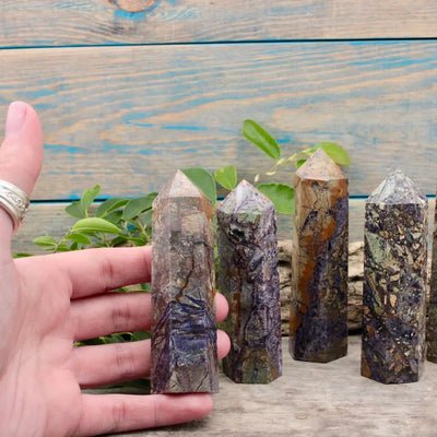 Brecciated Fluorite Tower, Small