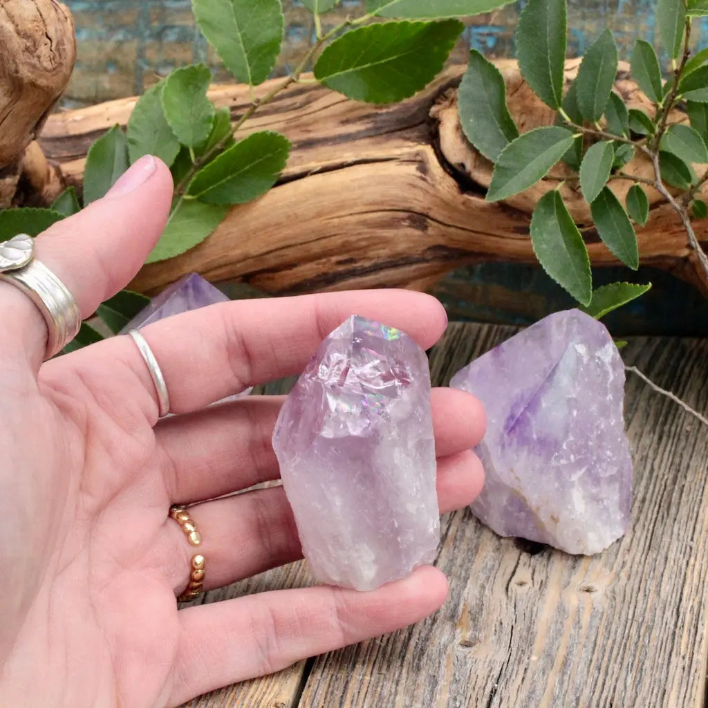 Amethyst Power Point  Small hand