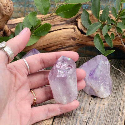 Amethyst Power Point  Small hand