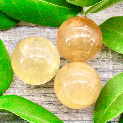 Honey Calcite Sphere Small