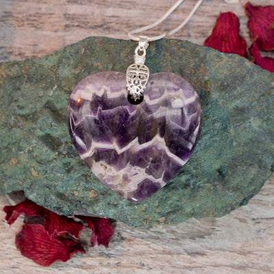 Amethyst Heart Crystal Dreams Pendant