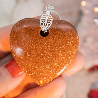 Goldstone Heart Crystal Dreams Pendant
