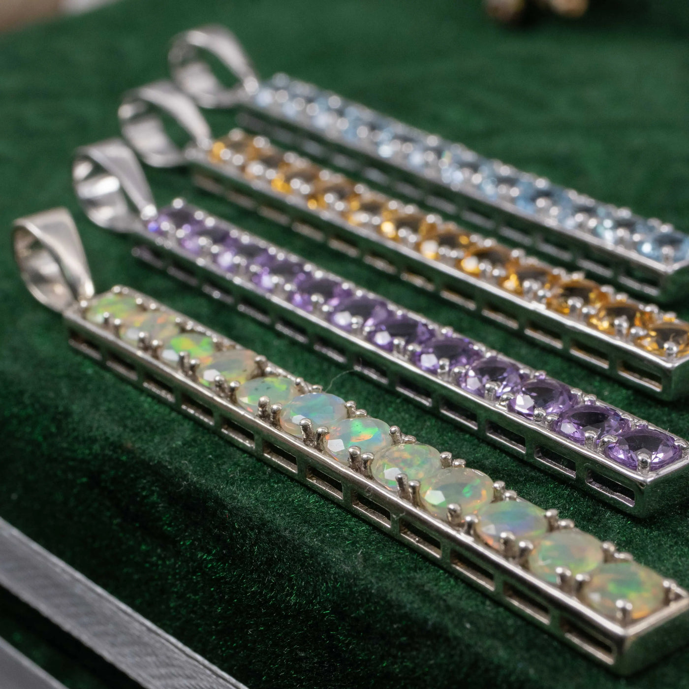 Crystal Bar Pendant Collection
