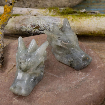 Labradorite Dragon Head