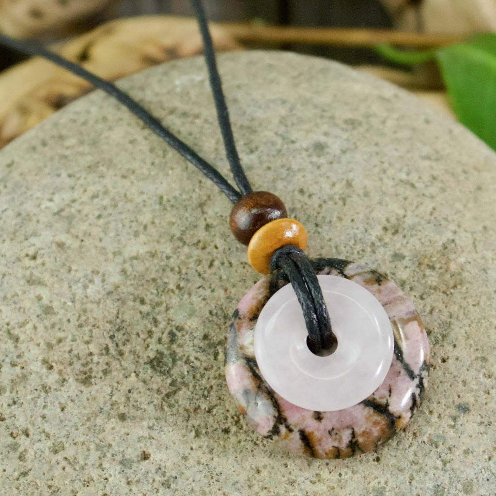 Rose Quartz and Rhodonite
Destiny Duo